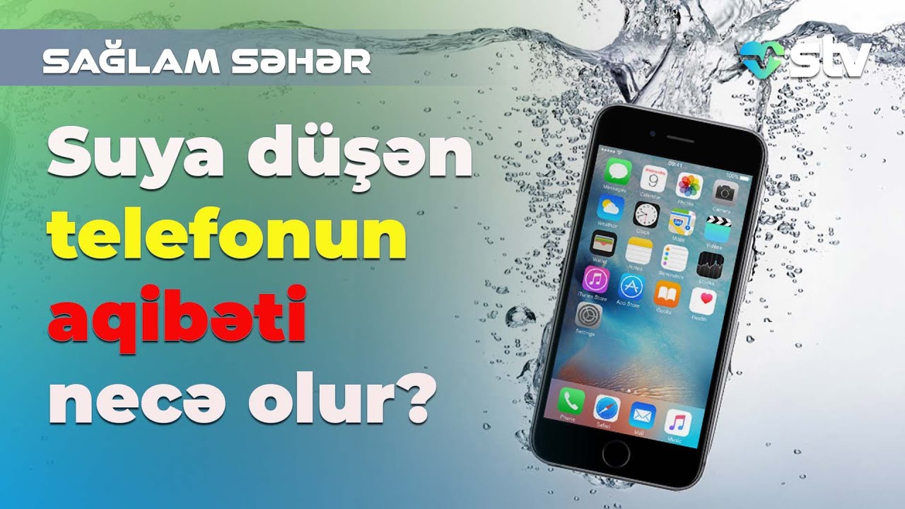 Suya düşən telefon